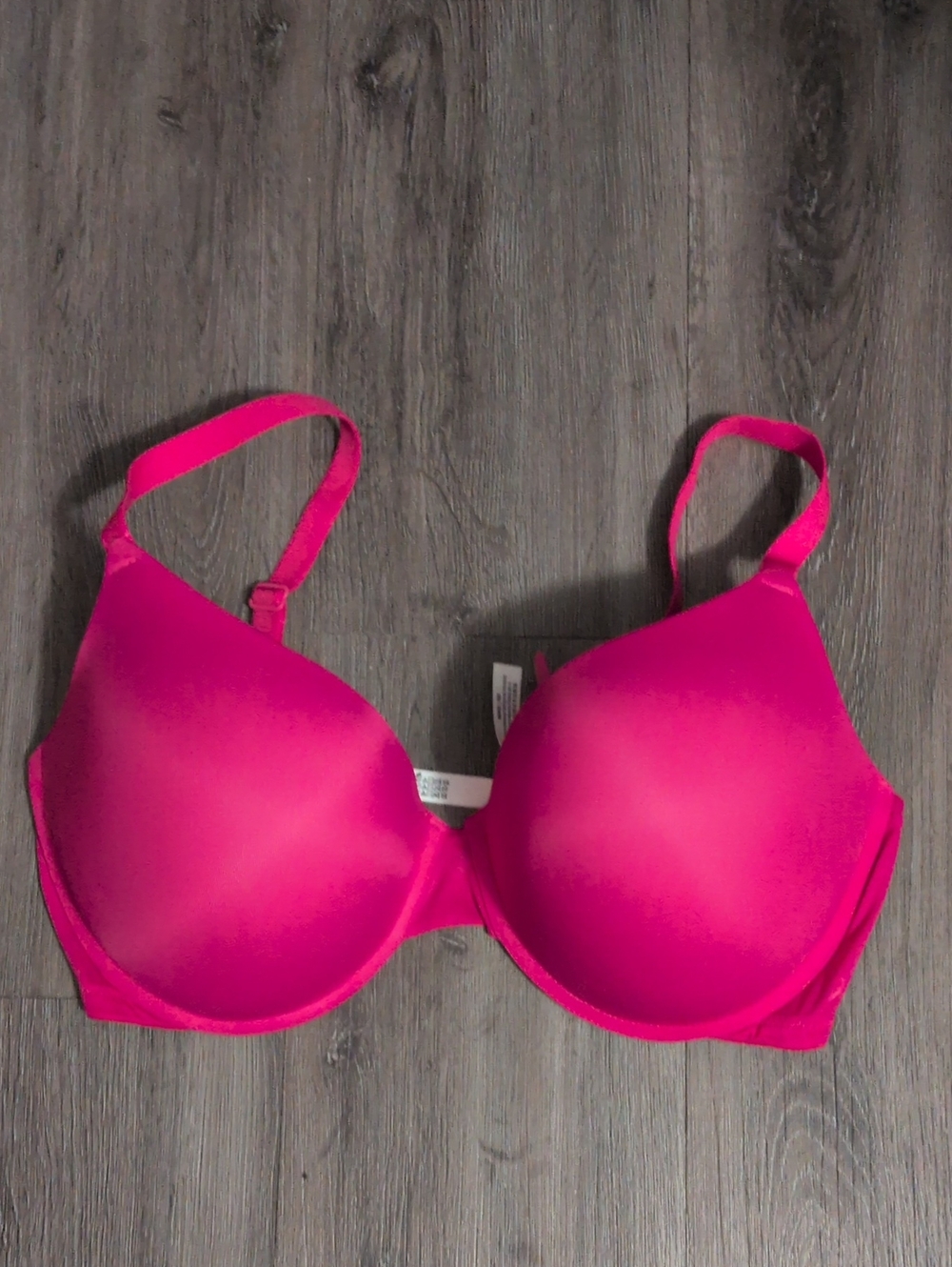 Victoria's Secret Pink Wear Everywhere Push-up Bra Hot Stuff Pink 38DDD Hot Pink - Picture 4 of 7